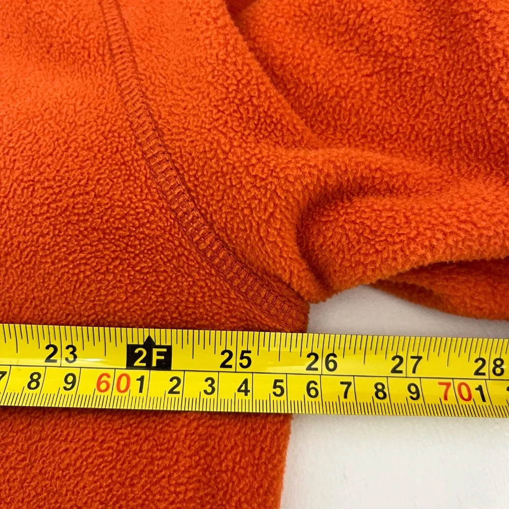 Nautica Mens Size X-Large Pullover Jacket Nautex Pier Orange 1/4‎ Zip Collared